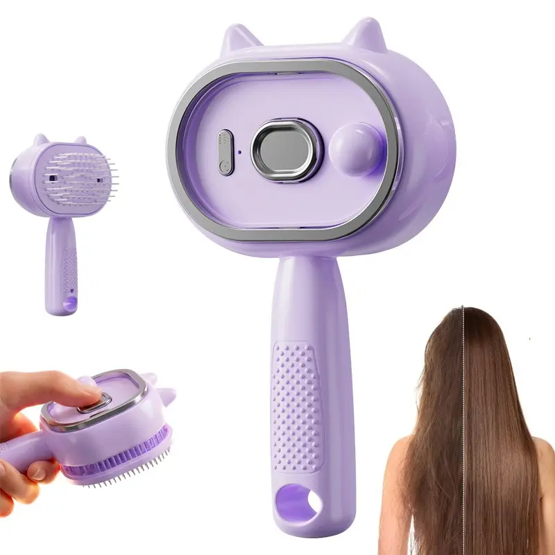 Electric Spray Massage Comb, 2026 Electric Steam Hair Care Brush, Multi-Function Hair Comb, Reduces Frizz, Nourishes Hair, Anti-Static, Smoothing Comb