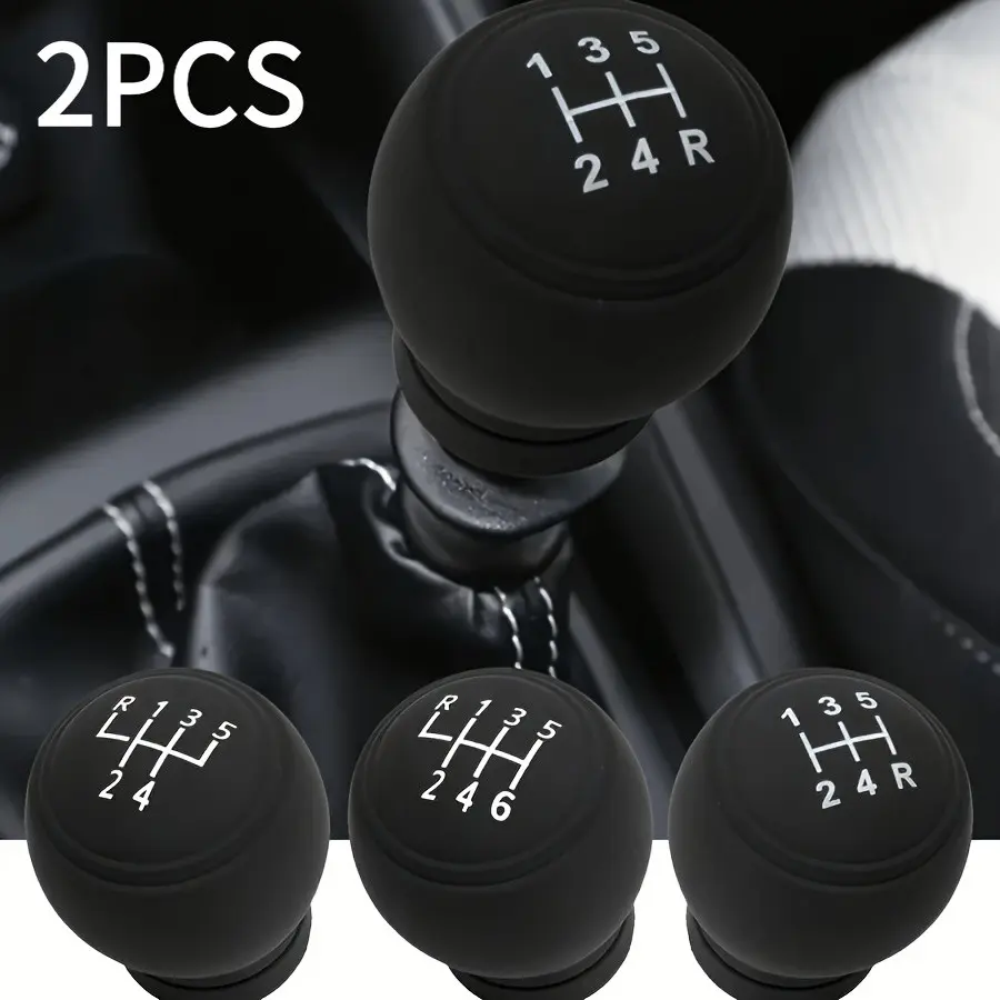 Car Manual Transmission Shift Ball Head, 5-Speed Universal Gear Stick Adapter, Dustproof Cover, Automotive Modification Part
