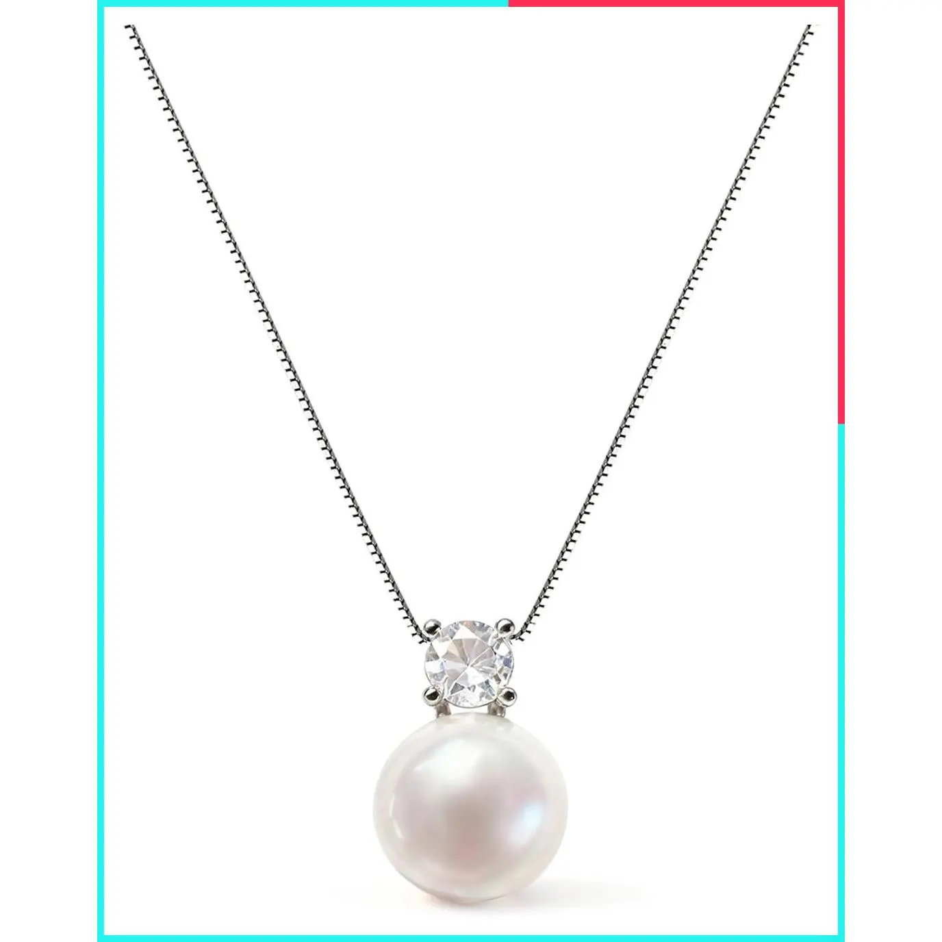 Elegant AAAA+ 8mm Freshwater Pearl Pendant Necklace for Women, 18k Gold Plated, Handmade Gift for Wife, Wedding, Anniversary, Birthday, Mother's Day, Bridesmaid, Christmas