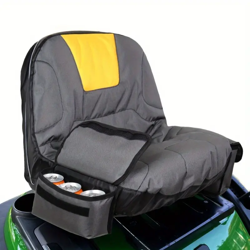 Durable Lawn Mower Seat Cover, Suitable for Riding Lawn Mowers, 600D Oxford Cloth Material, Easy To Install, Outdoor Tractor Accessories,Waterproof Anti-Slip Lawn Mower Seat Cover Wear Resistant Protective Cushion Pad for Tractor Lawn Tractor Mower