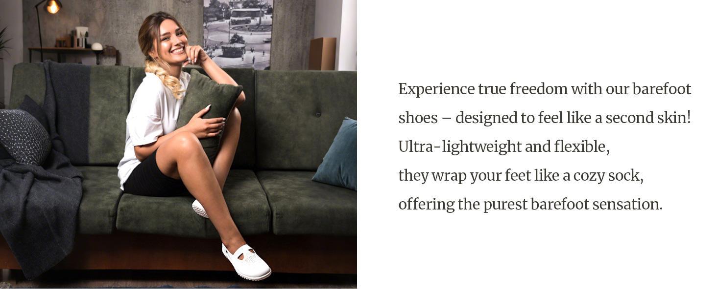 Women's Slipon Barefoot Flats Casual Shoes Fashion Comfortable Breathable Footwear Loafers with Rubber Sole Minimalist Walking Wide Toe Box Sneakers Lightweight All-Season  Girl SpringStatements