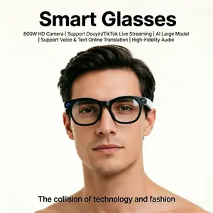 Multi-Functional Smart Glasses, 800w HD Camera, Gpt Ai Assistant, Reverse Emergency Charging, Dual Mic Noise Cancellation