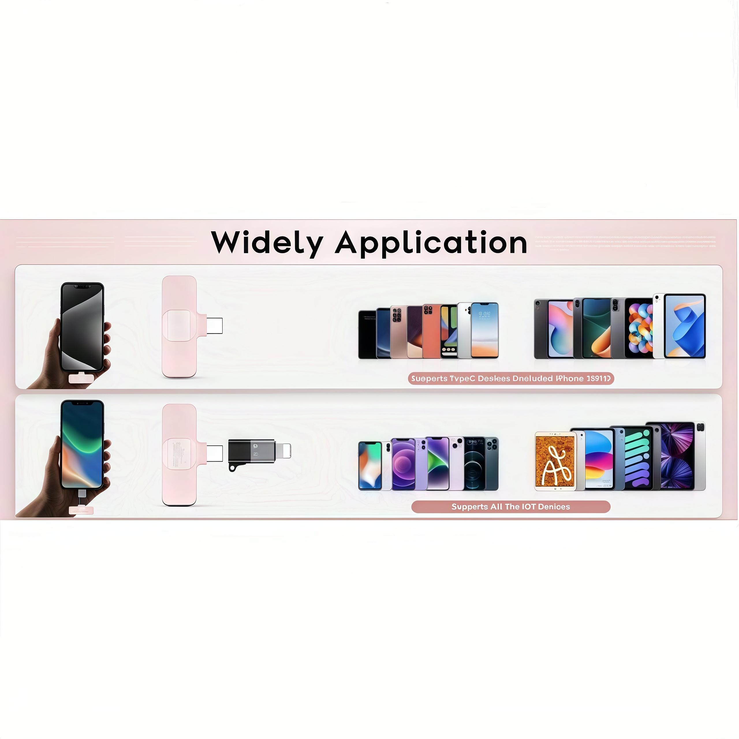 USB-C Mini Lavalier Microphone for iPhone 16, iOS & Android – Noise Cancelling Clip-On Mic for Videos, TikTok, YouTube, Vlog – Plug & Play (Pink)