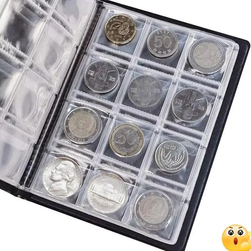 Coin Organizer Storage 120 Pockets Coin Collection Book Coin Collection Holder Album Commemorative
