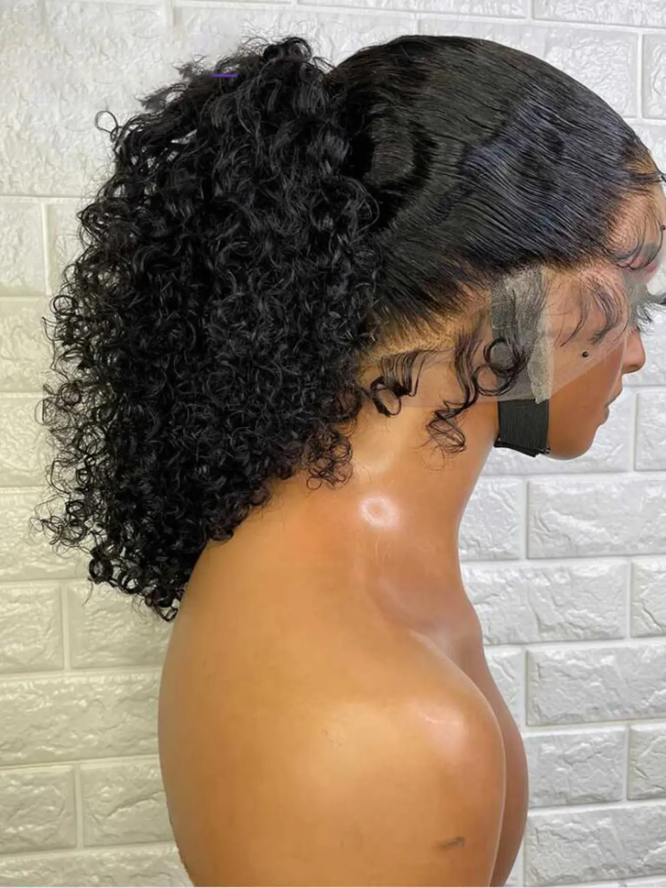 26-Inch Soft Natural Curly Natural Looking Wig, 13x4 Lace Front, Pre-Plucked, Heat Resistant, Premium Synthetic Hair for Women, All Seasons Wear