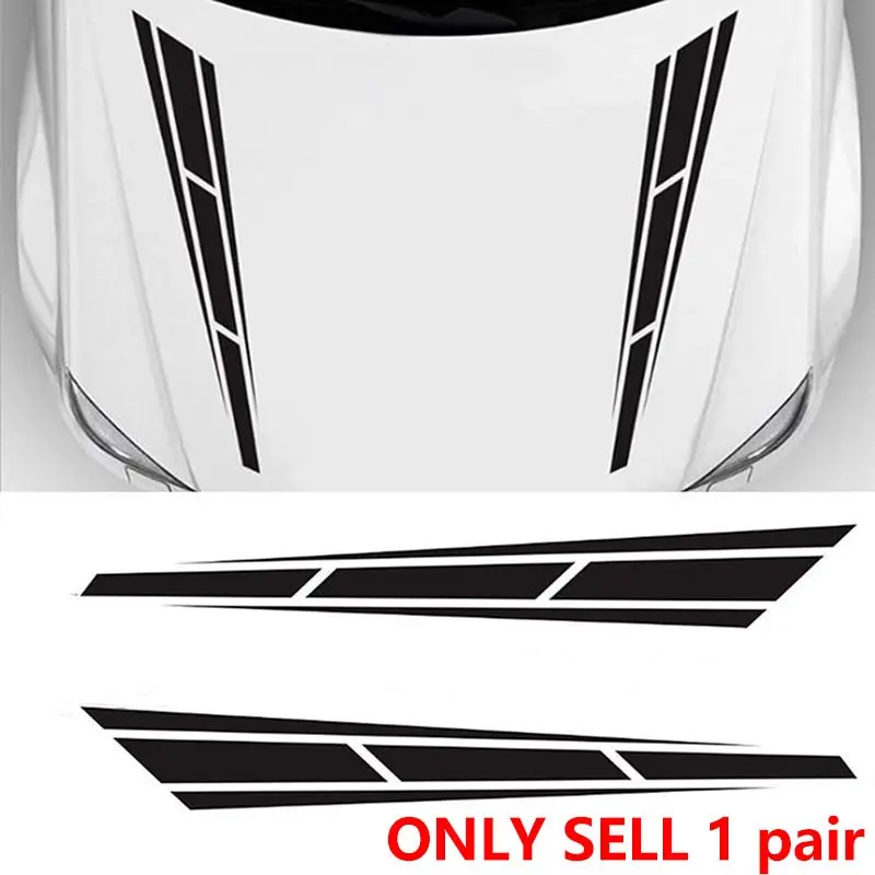 2PCS Geometric Shape Car Stickers, Car Decals, Automotive Decals, Waterproof and Durable for Cars Suitable for Car Bodies Hood Scratches To Cover Decorative Graphic Splicing Design Improve Vehicle Recognition