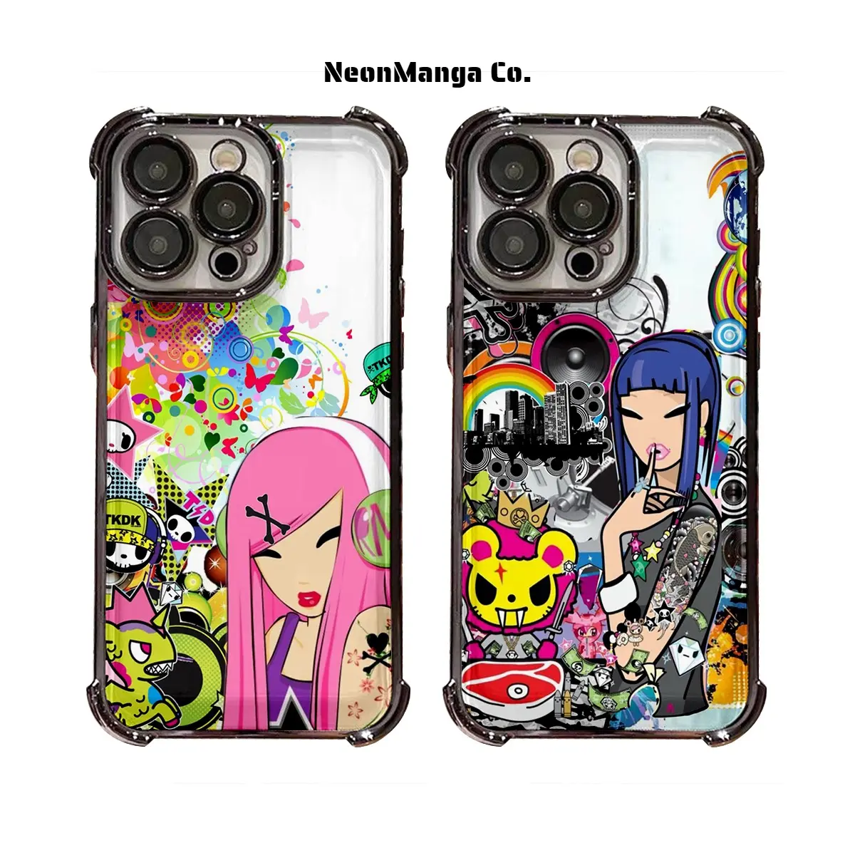 Tokidoki Collage Art Phone Case, Y2K Colorful Trendy Graffiti Anti-drop Protective Phone Case  For iPhone 17 16 15 14 13 12 11  TPU Soft Case Protector,Perfect Holiday Gift Present !