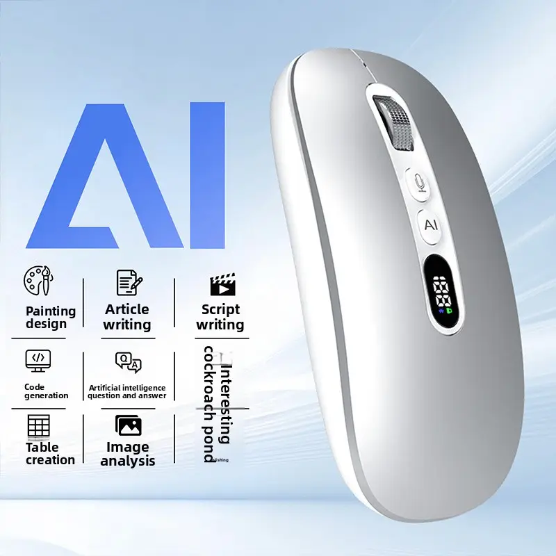 Wireless mouse, ergonomic, office-specific, intelligent voice mouse, capable of recognizing foreign languages, translating and speaking