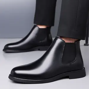BDHJYDB Men's Classic Chelsea Boots, Featuring a Comfortable All-day Wear Design with a Sturdy Thick Sole for Stability.Ideal for Festive Occasions, Crafted from Premium Upper Materials