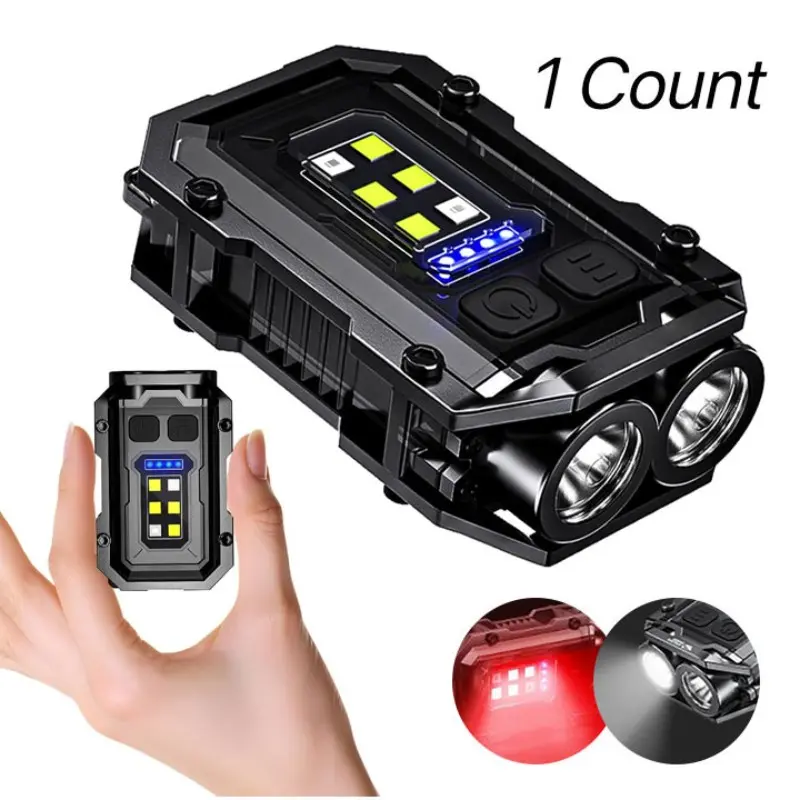 Wild Bright Mini Magnetic Work Light, Rechargeable LED Emergency Light with Strong Magnet, Pocket Flashlight for Car Repair, Camping & Outdoor, Emergency Flashlight Torches