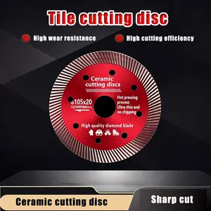 1pcs Tile Cutting Blade for Angle Grinder, Diamond Beveling Slice, Ceramic Marble Glass Brick Cutter, Precision Tool for DIY Projects