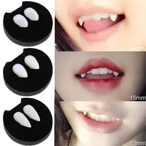 Halloween Vampire Zombie Fake Teeth, Funny Prank Fang Set, Cosplay Party Role Play Props, Halloween Costume Accessory, Party Accessories