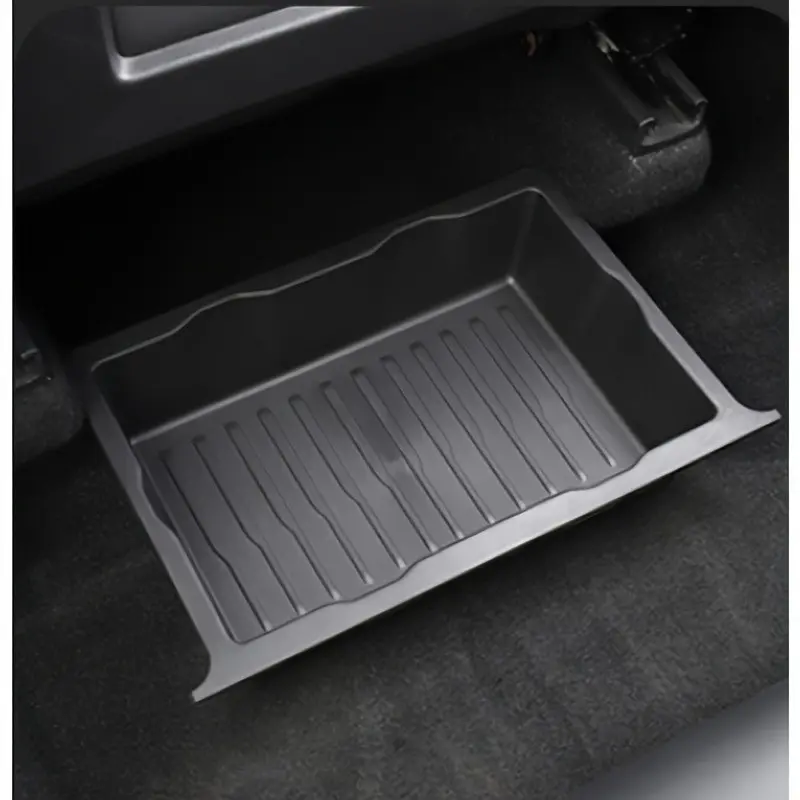 Car Seat Under Storage Box, Front and Back Seat Organizer, Hidden Tray, Car Interior Decor, Space-Saving, Plastic Material, Vehicle Storage Rack