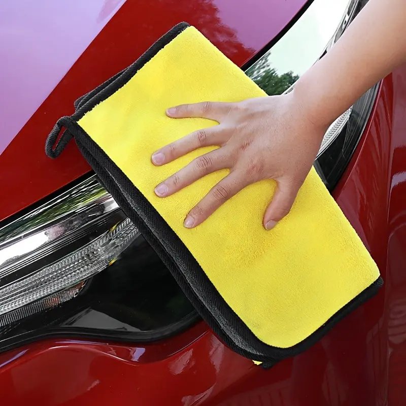 High-Density Car Wash Towel, Coral Fleece Double-Sided Thickening, Absorbent Glass Cleaning Cloth, Multi-Functional Towel, Car Washing Towel
