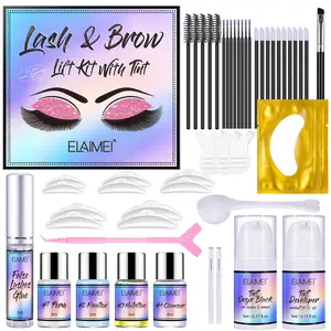 ELAIMEI Eyelash & Eyebrow Perming and Tinting Kit: This all-in-one set includes perm solution, tint, and a full set of tools. It allows you to create naturally curled and lifted lashes, as well as lighten or darken your eyebrows and lashes, for a natural,