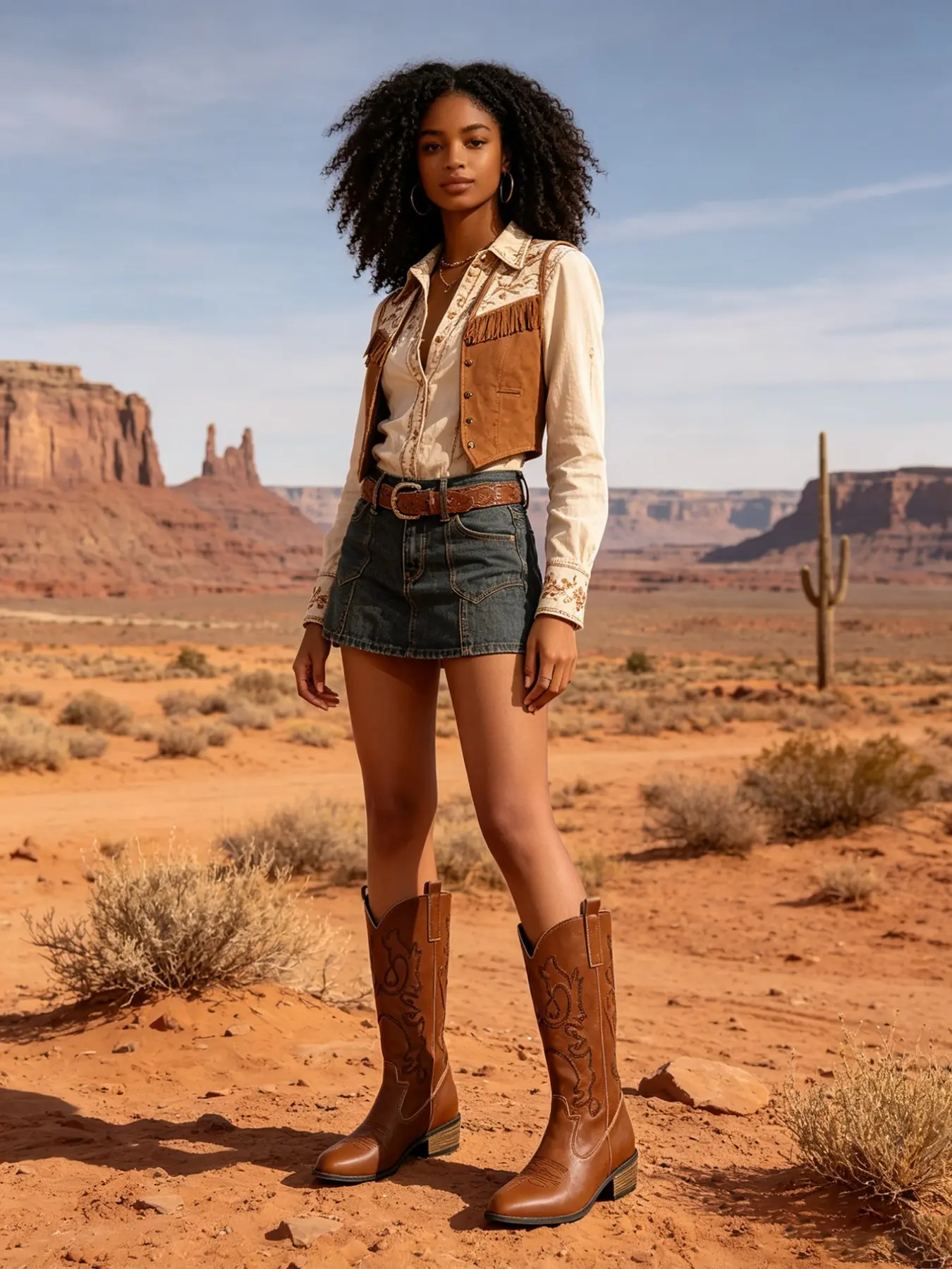 New Western Cowboy Boots, Pointed Toe, Mid-Calf, Casual Style, Fall & Winter, Anti-Slip, Retro, Slimming, Medium Width