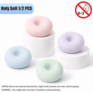 2 PCS Fidget Squishy Toys Portable Squeeze Shapeable Stress Relief Balls Sensory Focus Toys For Girls Boys Kids Adults Festival Classroom Party Gift Squishy Fidgets