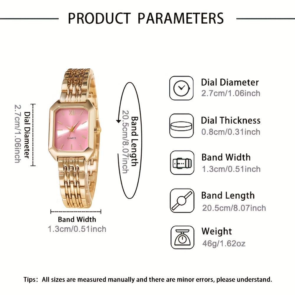 2-piece set of elegant vintage women's watches - luxurious heart-shaped chain quartz watch with rectangular dial and stainless steel strap, classic analog watch, suitable for casual wear