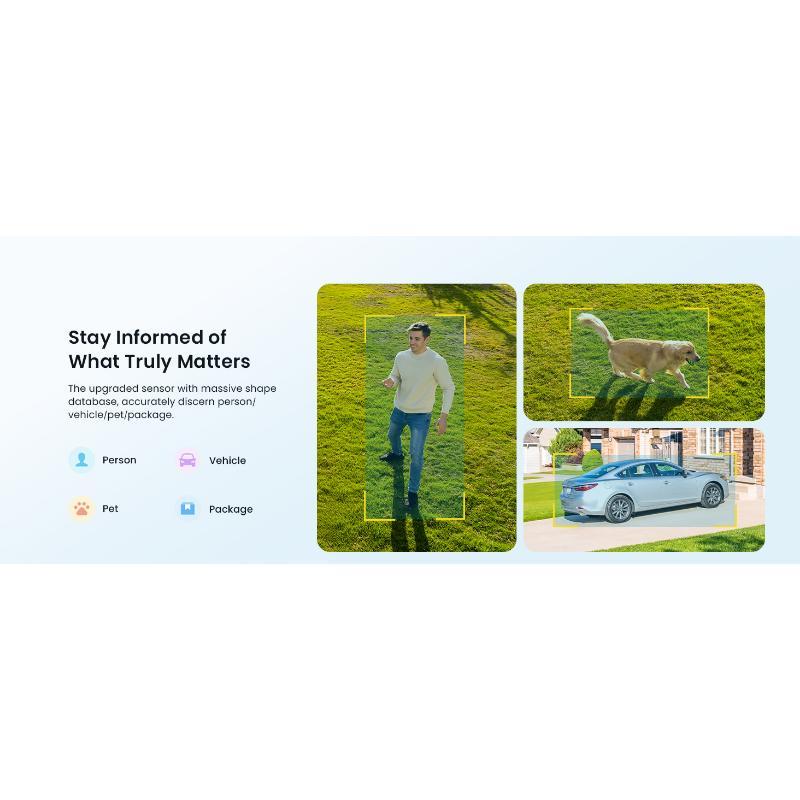 Solar Camera Outdoor Wireless, 2K WiFi Battery Powered Cameras System for Home Security with Embedded Panel, AI Motion Detection, Smart Spotlight & Alarm, Color Night Vision,No Hub Needed