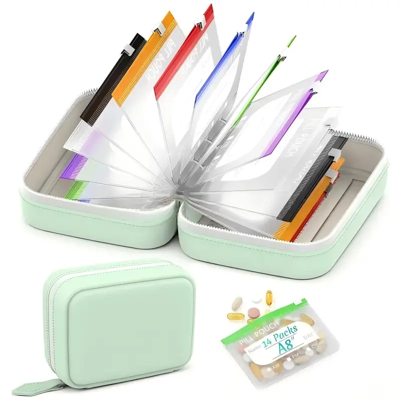 Portable Travel Silicone Storage Bag Food Grade Silicone Storage Bag Pill Bag