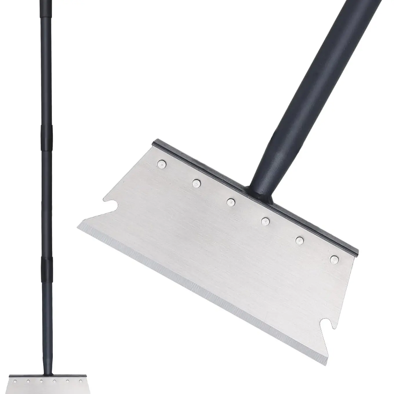Pragmatist Garden Shovel, Ice Removal Shovel, Multi-Functional Cleaning Shovel, Adjustable 59 Inch Handle, Gardening Tool