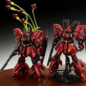 2026 hot itemSTAR RG 1/144 Sazabi Electroplated Clear Color Assembly Model Kit Action Figures With Water Slide Decals Effect Parts Puzzle Toy