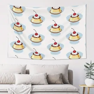 1pc Pudding Rug Suitable for Living Room & Bedroom, Modern Vertical with Free Installation Kit, Soft Suitable for Use, Vertical Sofa Blanket for Concert Decor, Setup Decoration