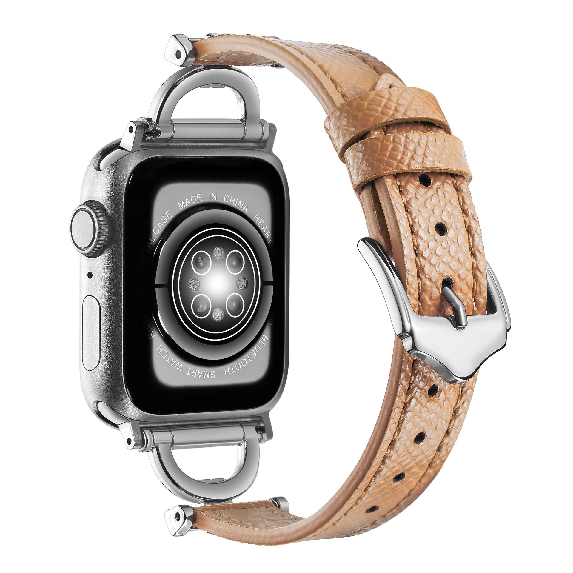 Watch strap suitable for watch metal and leather smart bracelet strap