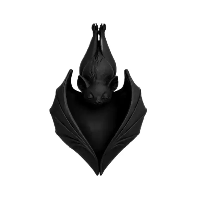Halloween Inverted Bat Hanging Planter, Wall-Mounted Flower Pot, 3D Bat Design, Indoor Balcony Plant Decor, Succulent Air Plant Basket
