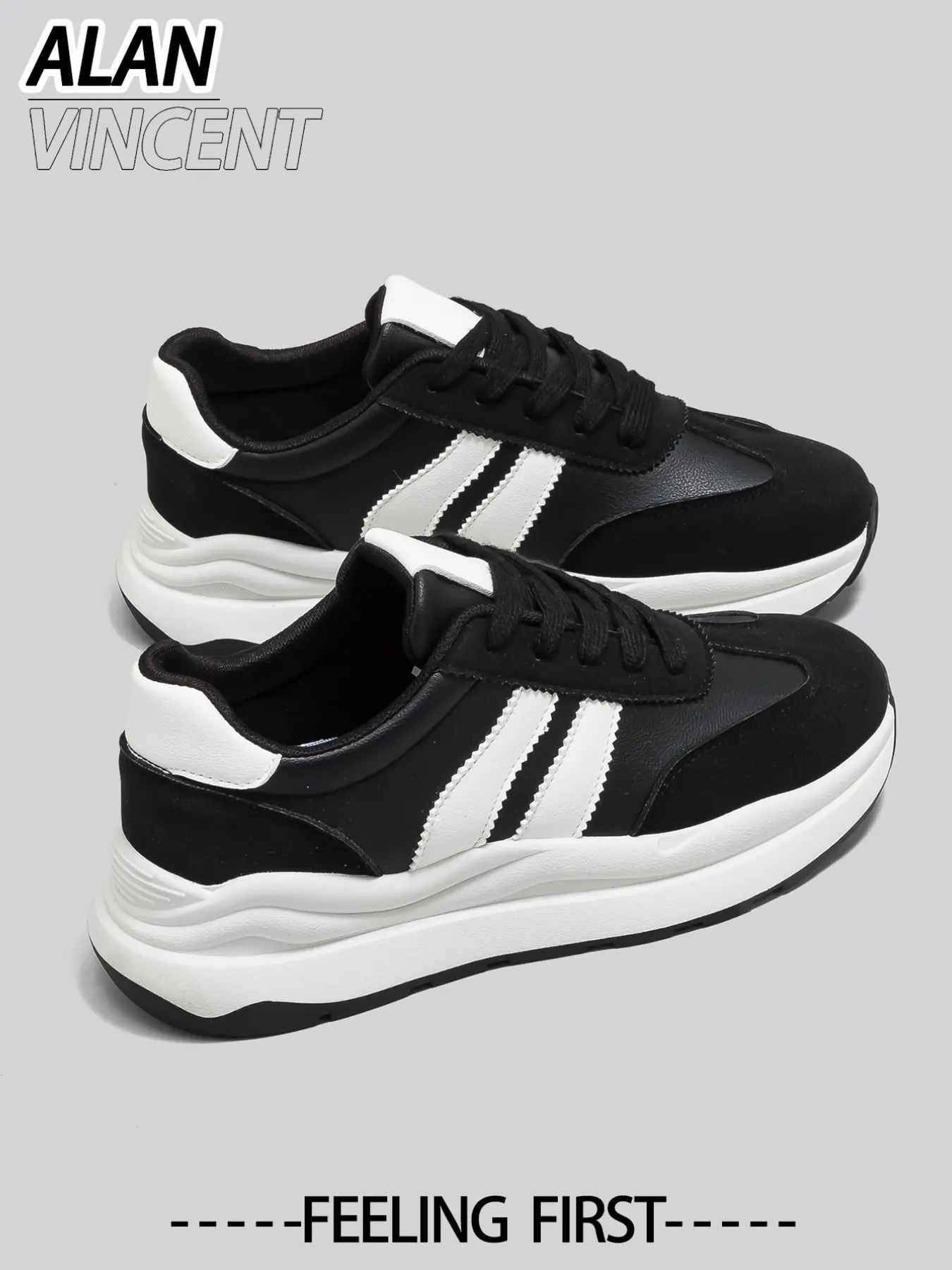 New Thick Sole Women's Sport Shoes, Casual Walking Shoes, Comfortable Fashion Sneakers, Suitable for Daily Wear and Outdoor Activities