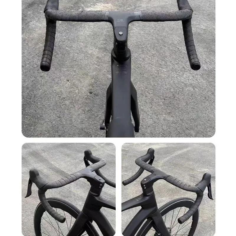 Road Bike Handle Tape PU Shock Absorber Comfort Anti Slip Silicone Shock Absorber Moisture Absorbing Tape Anti Slip Silicone Shock Absorber Sweat Absorbing Dead Fly Handle Strap