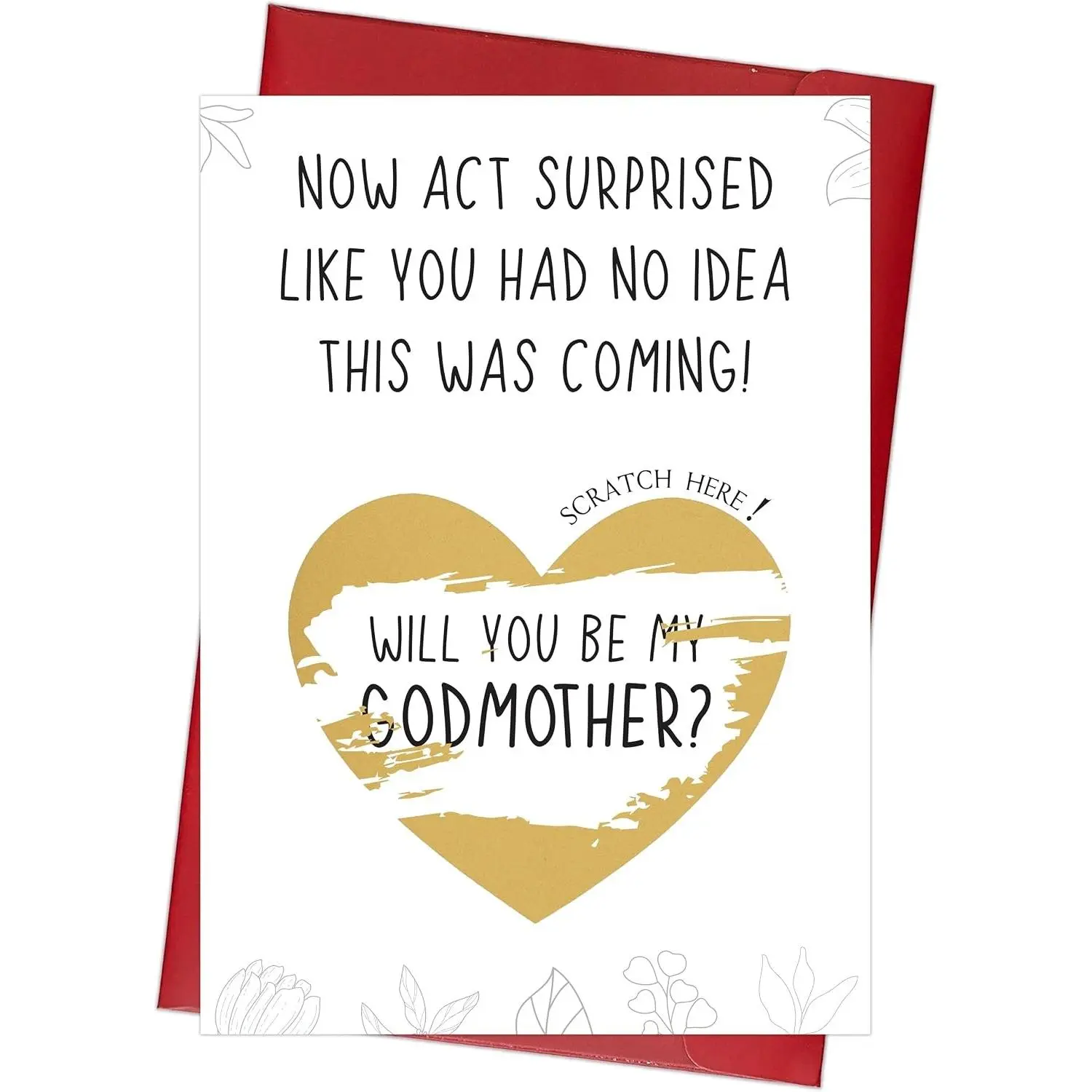 Godmother Proposal Scratch Off Card Godmother Gifts Will You Be My Godmother Card Pregnancy Announcement Scratch Reveal Baby Reveal Gift Idea Unique Godparent Proposal