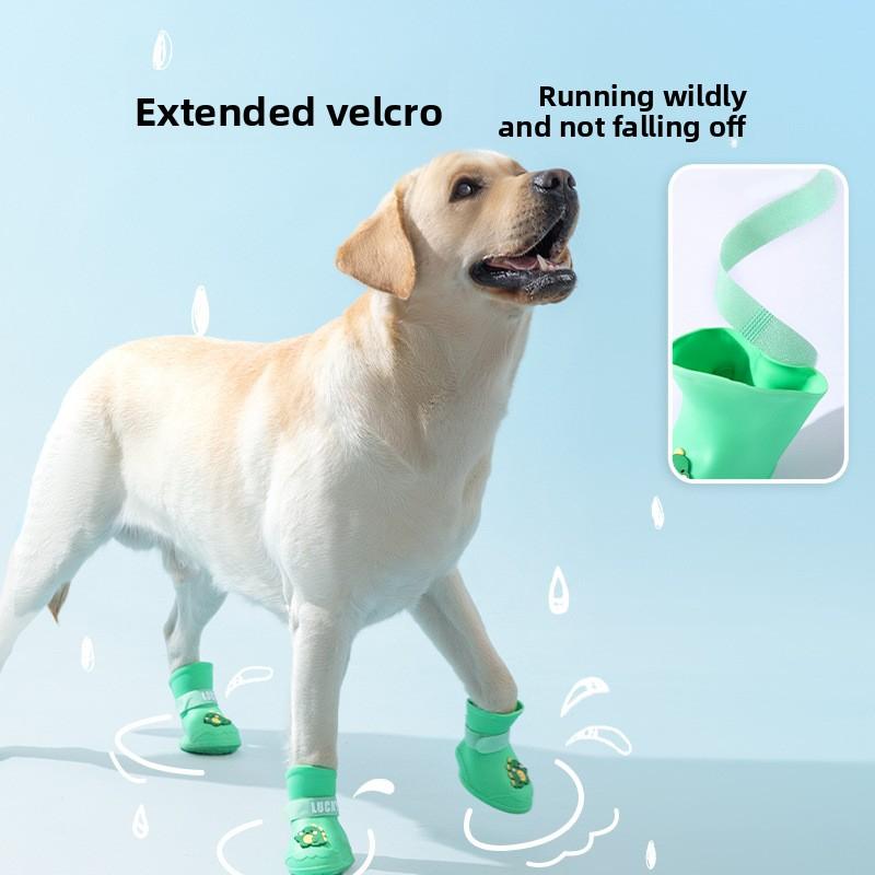 Medium Large Dog Rain Boots Waterproof Anti-Drop Dog Shoes Pet Anti-Dirty Artifact Golden Retriever Corgi Booties Summer Outwear Gold Plated Custom Collar glasses filter Heated Windproof Winter Coat clothes flotation device