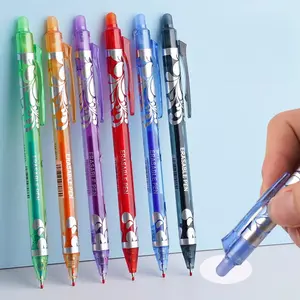 6-Pack Multicolor Erasable Pencils, 0.5mm Erasable Neutral Pens, Ideal for Home Office Supplies, Back-To-School Essentials