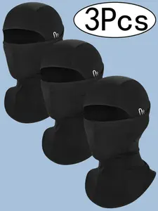 3 Pcs Summer Face Mask for Men Women, Balaclava Face Cover, Shiesty Mask Sun Protector LightweightAnd Quick Dry for Motorcycle