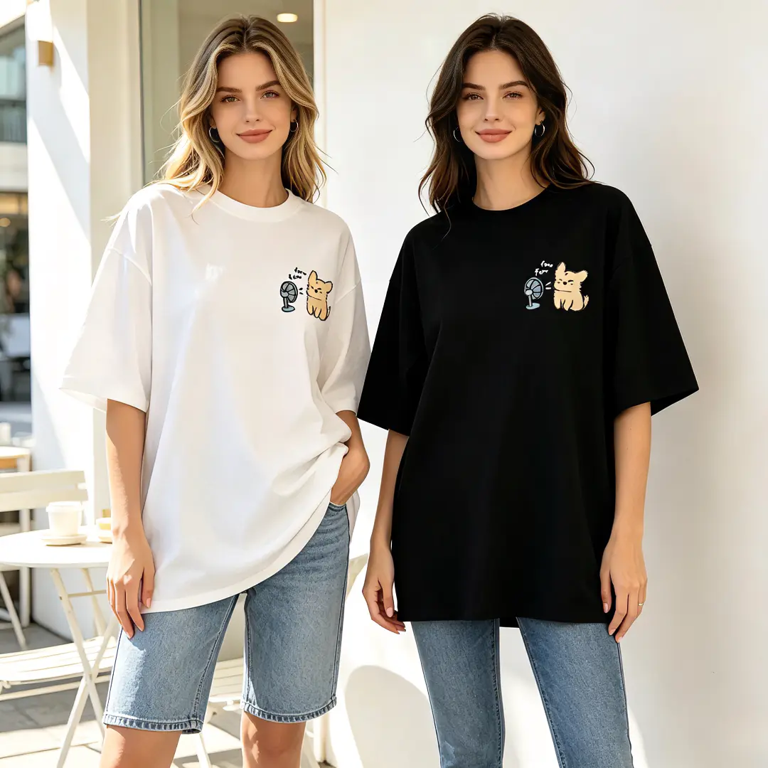 Women's Cute Cat Graphic T-Shirt - Casual Loose Fit Short Sleeve Tee with "Hi! Be Happy" Design, Lightweight & Breathable for Casual Attire, Summer Clothing |   Cartoon Print Shirt |   Soft Fabric Top, Cat Shirt