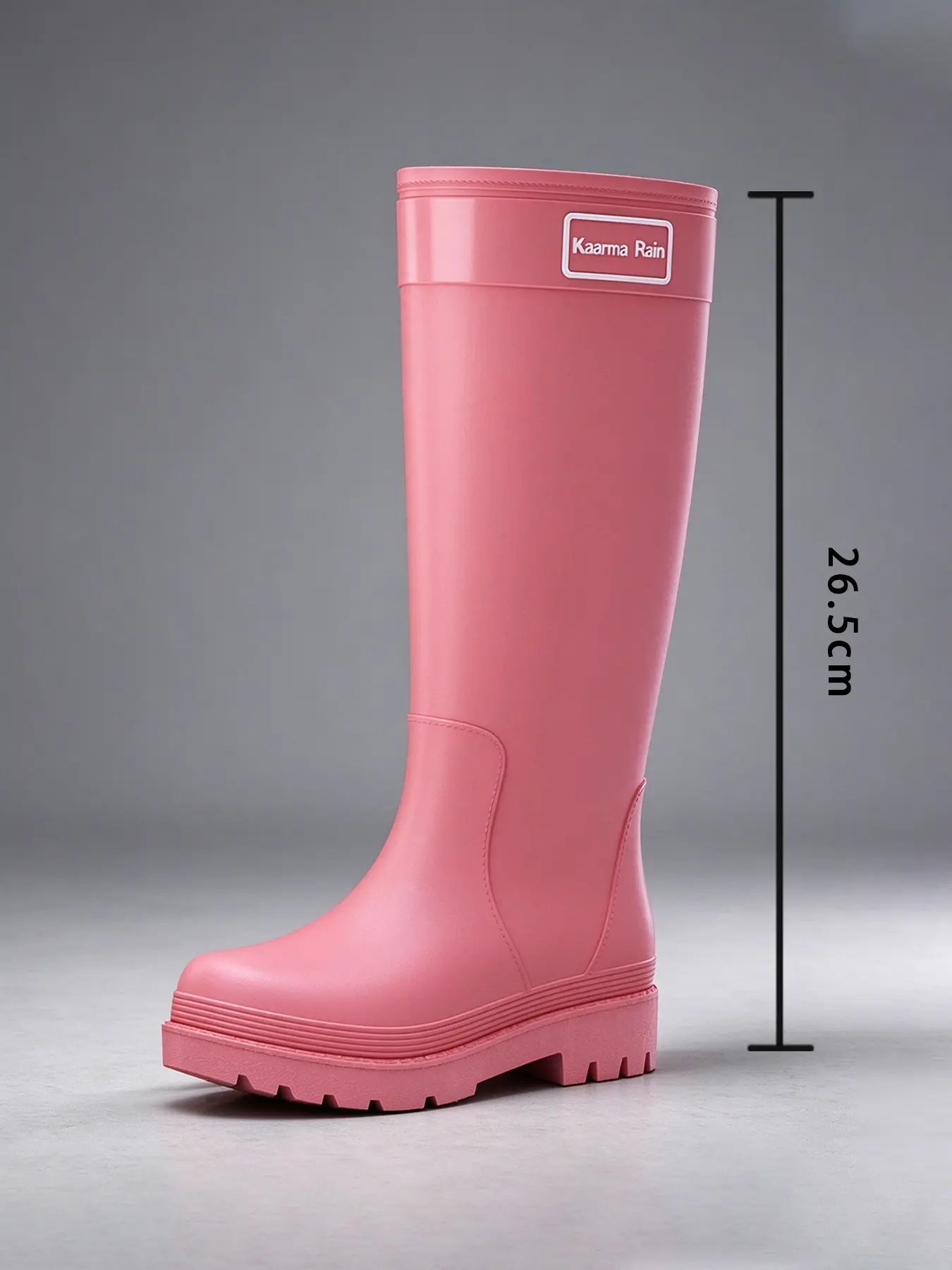 Christmas gifts, red shoes Fashion Women's Mid-Calf Rain Boots Anti Slip Boots Comfortable Non-Slip Rubber Sole, Versatile Colors, Ideal for Daily Wear & Outdoor Activities