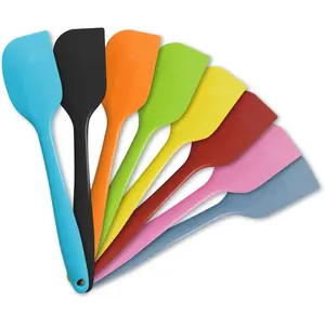 Piece Heat Resistant Silicone Spatula Set Non Stick Rubber Spatula Kitchen Utensils