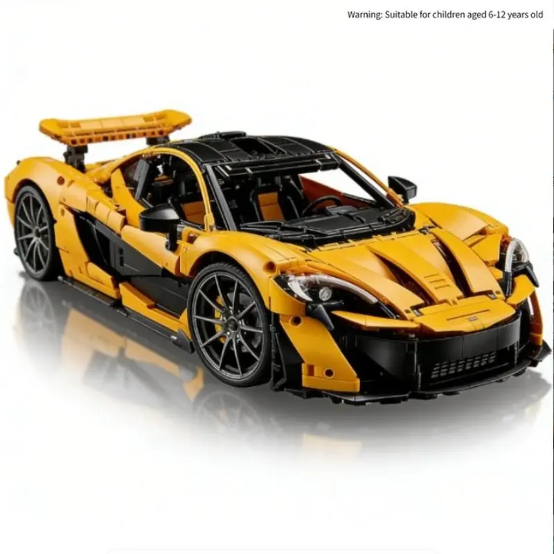 New Moc Compatible 1:8 Super Car 42172 Mclaren P1 Building Block, Kids Toy, Birthday Gift, No Battery Needed, Figurines & Miniatures
