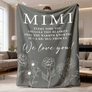 2026 New Arrival Flannel Blanket 1Pc Mimi Gift, Mimi Blanket Gift, Mimi Birthday Gift, Mimi Mother'S Day Gift, Mimi Warm And Soft Flannel Blanket Gift, Sofa Blanket, Throw Blanket