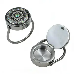 Stainless Steel Secret Compartment Pill Ring - AAA Cubic Zirconia Sunburst, Everyday Lab-Created, No Non-Customized Openable Fashion Costume Jewelry Ring