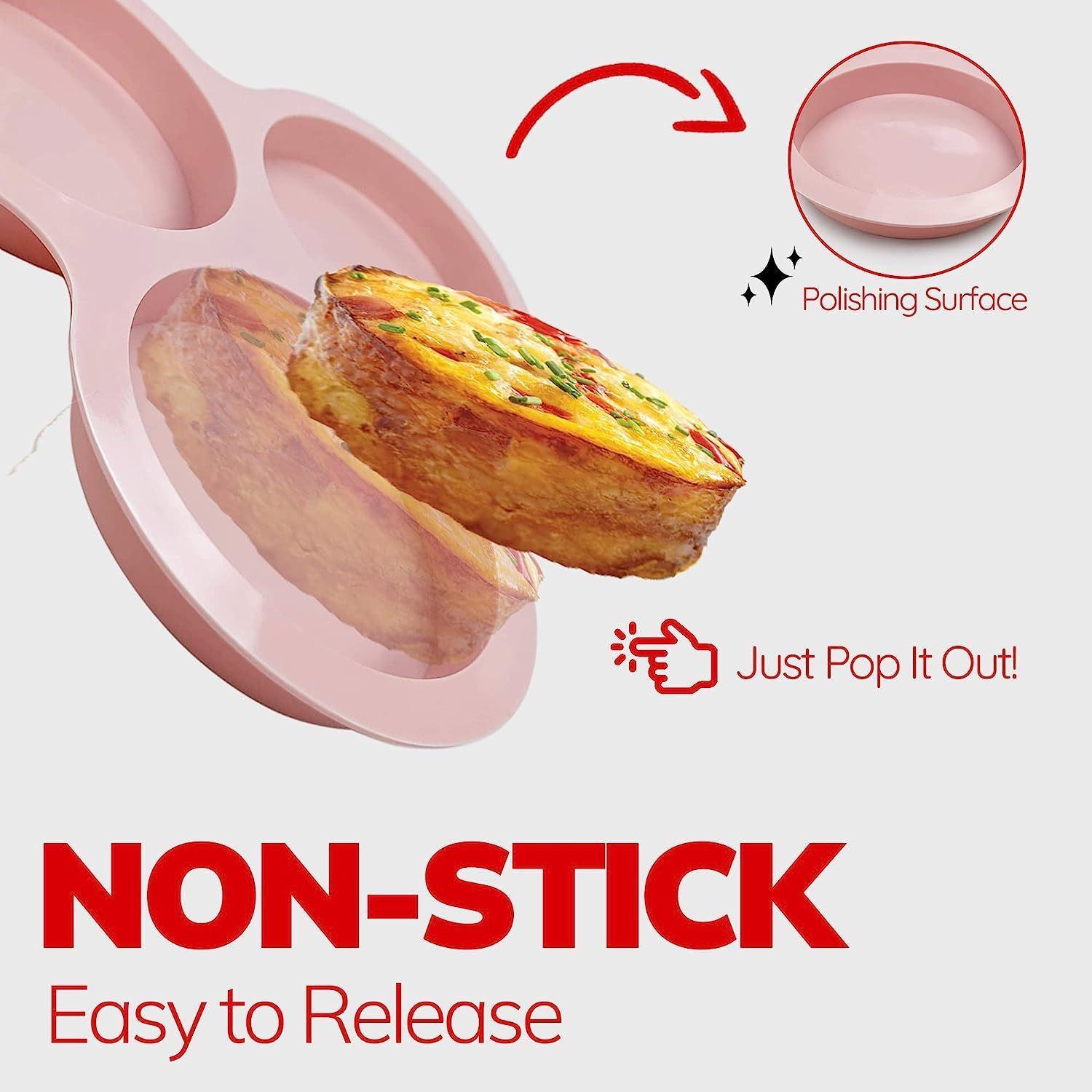 Air Fryer Egg Baking Mold, 1 Count Silicone Egg Baking Pan, Burger Steak Mold, Baking Tool for Home Kitchen and Restaurant