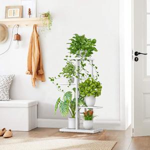 4 Tier 5 Pot Iron Flower Stand Darkgrey Simple Living Room Modern Indoor Bonsai Decoration Stand Green Radish Floor Multi-layer Storage Rack Deals For You Days