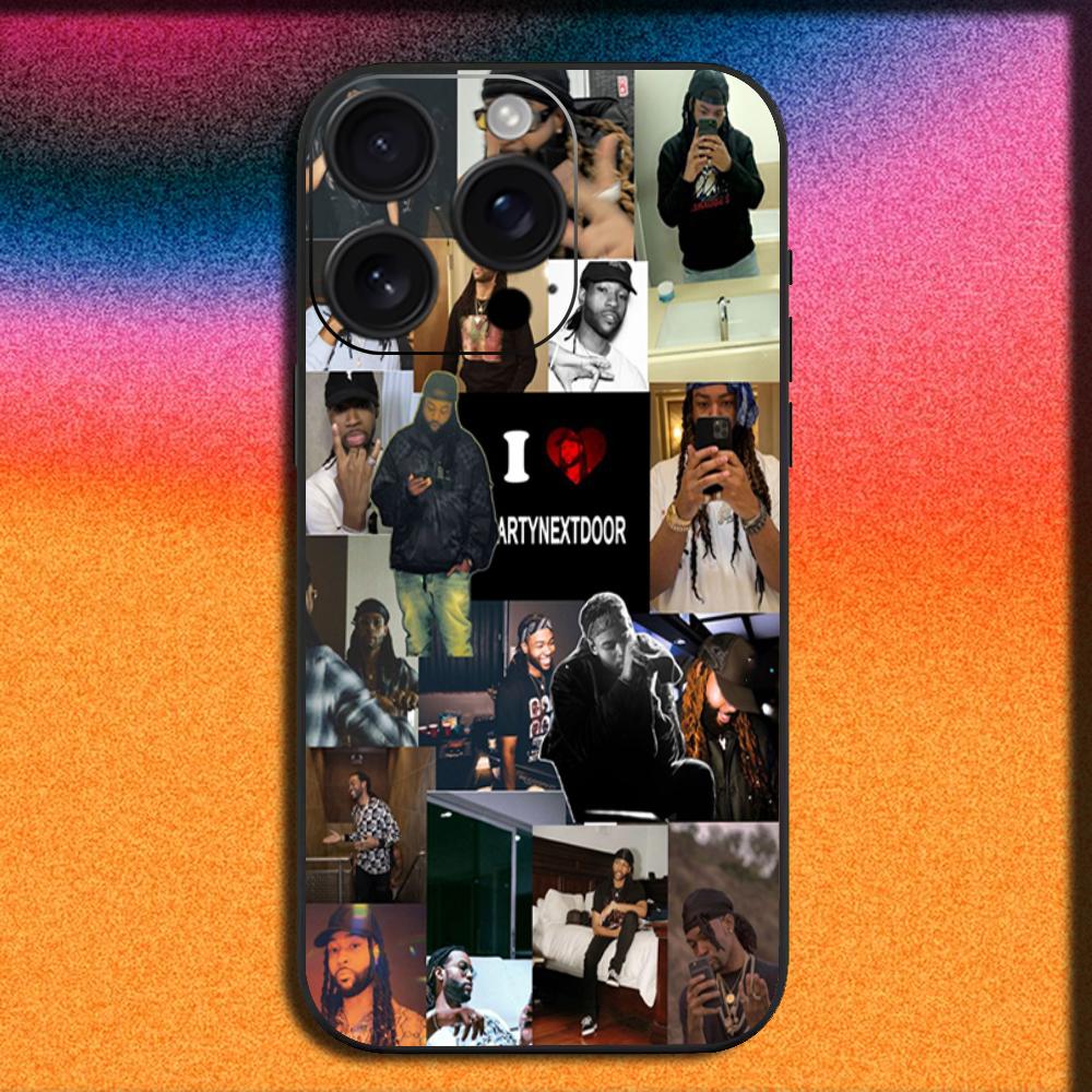 Rapper P-Partynextdoor Phone Case For iPhone17, 16,15,14,13,12,11,Pro,ProMax,Plus,Air Soft Black Cover