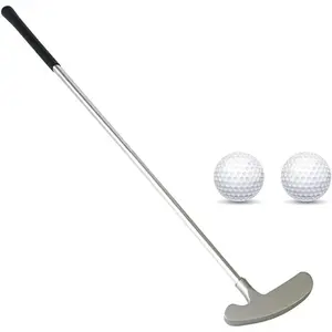 Golf Putter, Two Ways Golf Putters for Men Right/Left Handed-Indoor/Outdoor Mini Kids Club Golf Set-Sturdy Putter Shaft with 2 Plastic Practice Golf Balls for Any Putting Green Mat Home Office