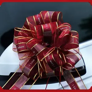 10pcs 6.4m Long & Wide Ribbon Bows, Snowy Mesh Hand-Drawn Decorations, Wedding Room Setup, Floral Packaging, Matte Finish