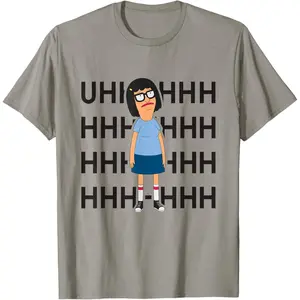 Men's Bob's Burgers Tina UHHHHHHHH T-shirt, suitable for all seasons, soft and comfortable, plus size.