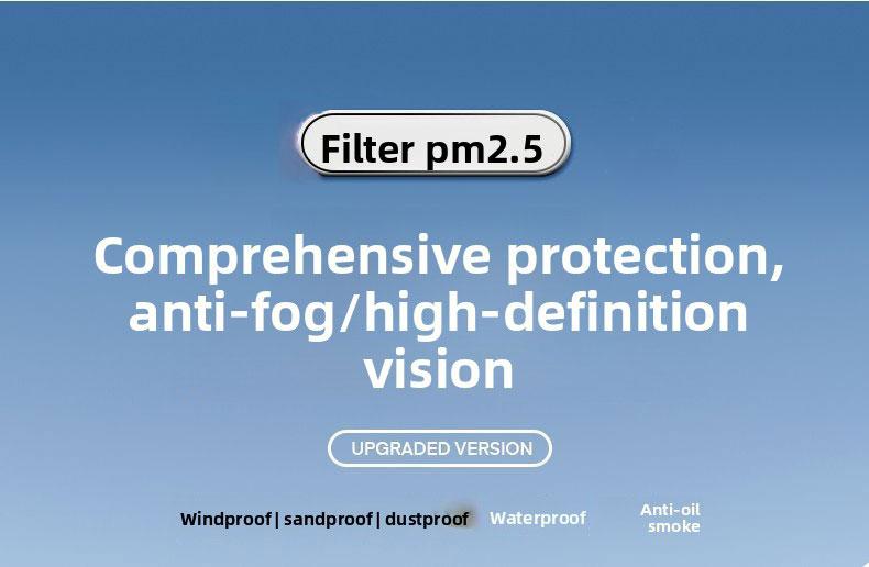 Highly Transparent Protective Face Shield Anti-Fog Anti-Dust Full-Face Hood Anti-Splash Daily Eye Protection for Adults Unisex Adjustable Design Durable Plastic Heat Impact Resistant Easy Drawstring Closure