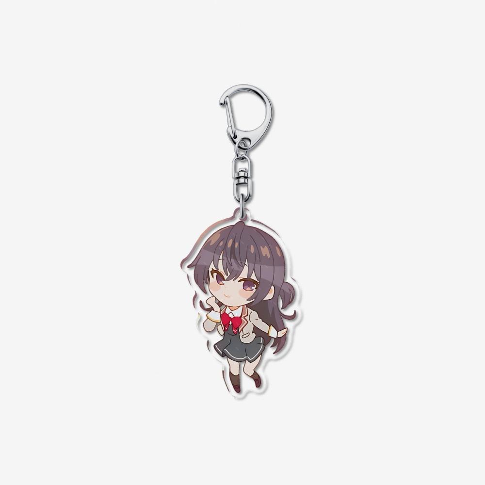 Anime Alya Sometimes Hides Her Feelings in Russian Acrylic Keychain Pendant Cartoon Masachika Alisa Keyring Decor Accessories