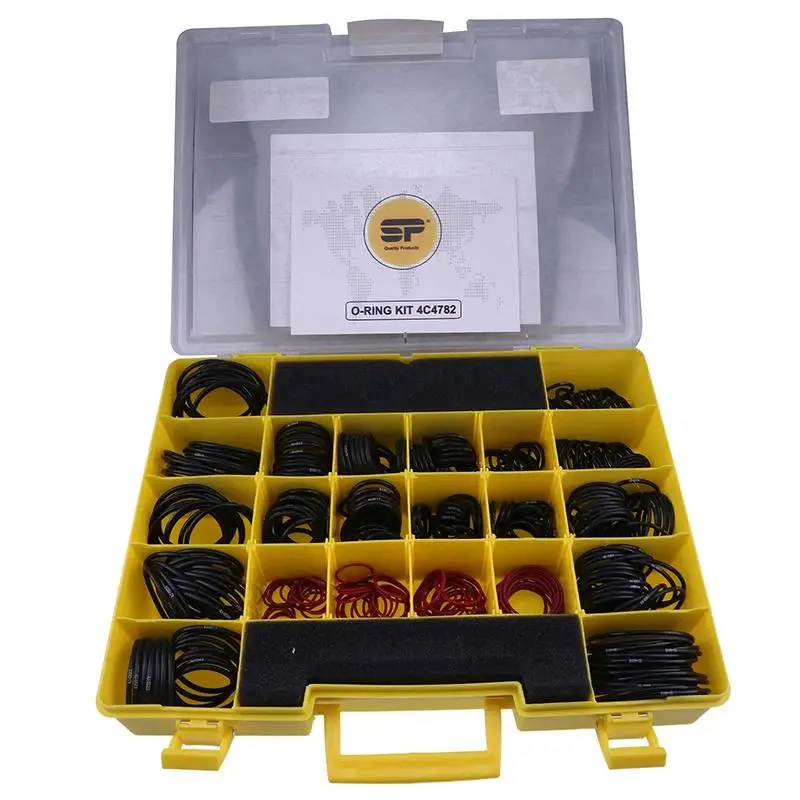 FridayParts 580-Piece Nitrile Seal O-Ring Kit 4C-4782 for CAT Caterpillar, SAE, STOR, ORFS, 61, 62 Specifications, Seal Kit